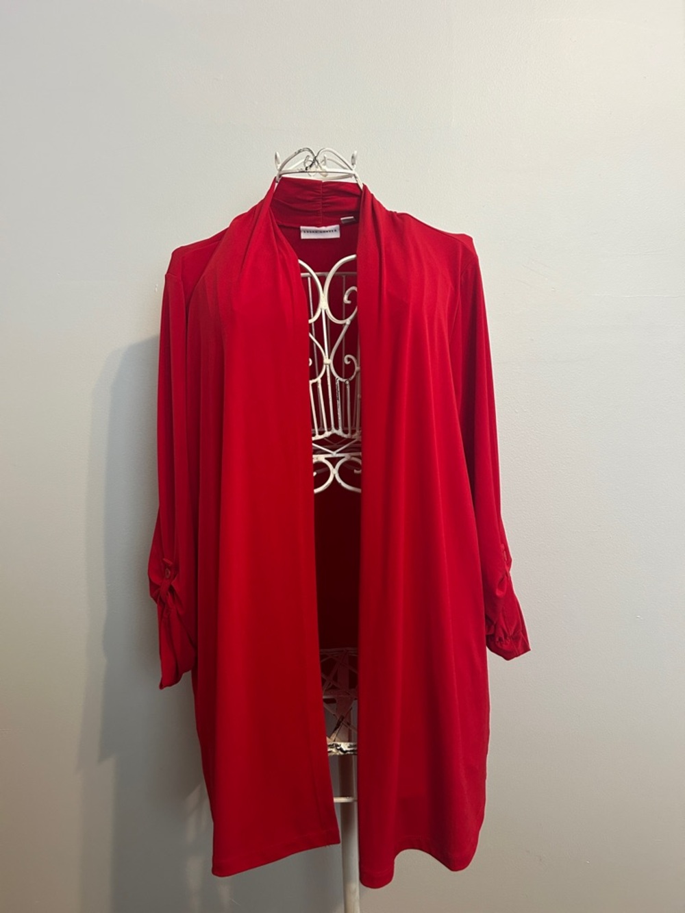 Susan Graver Bright Open Front Women's Top